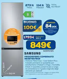 DIMOStore Samsung frigorifero combinato RB38T607BS9 offerta
