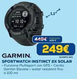 DIMOStore Garmin sportwatch instinct 2x solar offerta