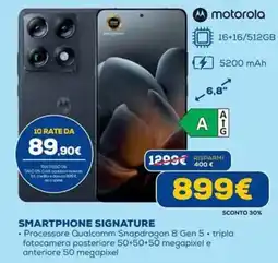 DIMOStore Motorola smartphone signature offerta