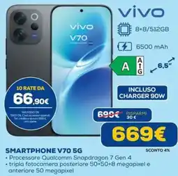 DIMOStore Vivo smartphone V70 5G offerta