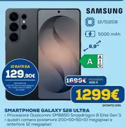DIMOStore Samsung smartphone galaxy S26 ultra offerta