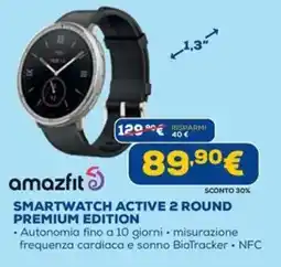 DIMOStore Amazfit smartwatch active 2 round premium edition offerta