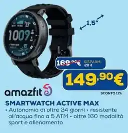 DIMOStore Amazfit smartwatch active max offerta