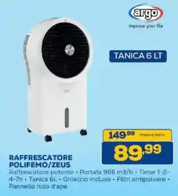 Euronics Bruno RAFFRESCATORE POLIFEMO/ZEUS offerta