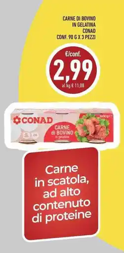Conad Superstore Carne di Bovino in Gelatina Conad offerta