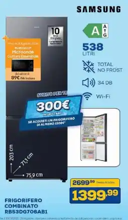 Euronics Bruno SAMSUNG FRIGORIFERO COMBINATO offerta
