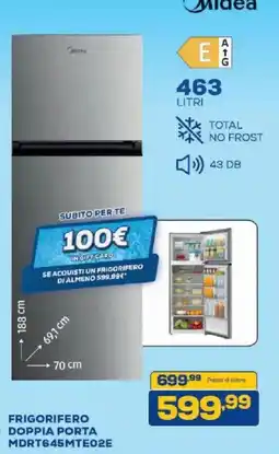 Euronics Bruno Frigorifero doppia porta Midea offerta