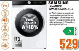 Expert SAMSUNG LAVATRICE WW90DG6U85LKU3 offerta