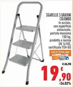 Conad Superstore SGABELLO 3 GRADINI COLOMBO offerta