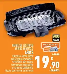 Conad Superstore BARBECUE ELETTRICO ARIBO2 BRASITO 2 ARDES offerta