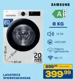 Euronics Bruno SAMSUNG LAVATRICE offerta
