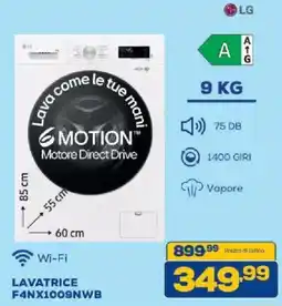 Euronics Bruno LG LAVATRICE F4NX1009NWB offerta