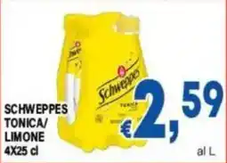 DEM Schweppes Tonica/Limone offerta