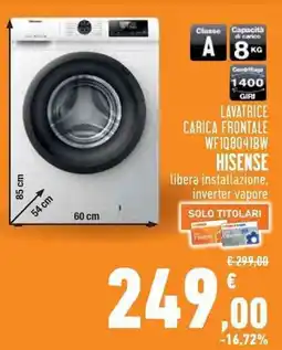Conad Superstore Lavatrice Carica Frontale Hisense offerta