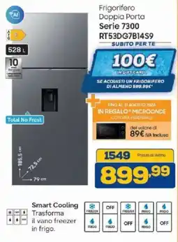 Euronics Bruno Frigorifero Doppia Porta Serie 7300 offerta