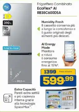 Euronics Bruno Frigorifero Combinato EcoFlex® AI offerta