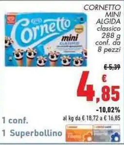 Conad Superstore Cornetto mini classico offerta