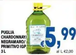 DEM PUGLIA CHARDONNAY/NEGRAMARO/PRIMITIVO IGP offerta
