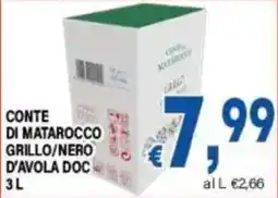 DEM CONTE DI MATAROCCO GRILLO/NERO D'AVOLA DOC offerta