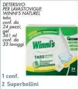 Conad Superstore Detersivo per lavastoviglie Winni's Naturel tabs offerta
