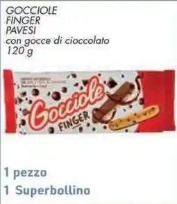 Conad Superstore Gocciole finger pavesi con gocce di cioccolato offerta
