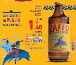 Conad Superstore Birra Raffo lavorazione grezza offerta