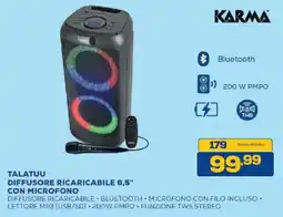 Euronics Bruno TALATUU DIFFUSORE RICARICABILE 6,5" CON MICROFONO offerta