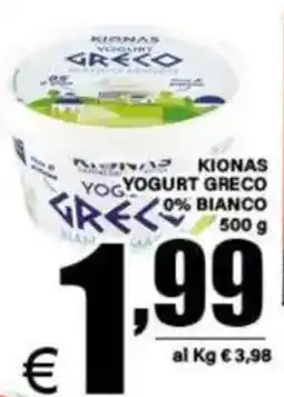 DEM KIONAS YOGURT GRECO 0% BIANCO offerta