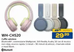 Euronics Bruno Sony Cuffie wireless offerta