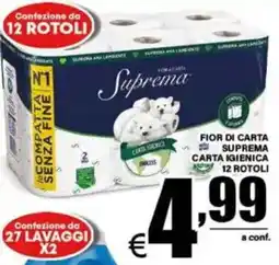DEM Fior di carta Suprema carta igienica offerta