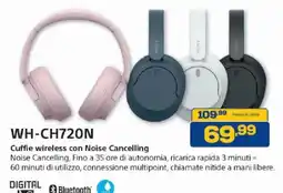 Euronics Bruno Sony WH-CH720N offerta