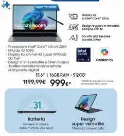 Euronics Bruno Samsung Galaxy Book5 360 offerta