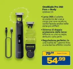 Euronics Bruno OneBlade Pro 360 Face + Body offerta