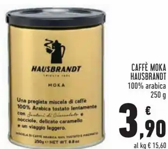 Conad Hausbrandt Caffè Moka 100% arabica 250g offerta
