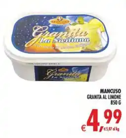 Gourmet Déco Mancuso Granita al Limone offerta