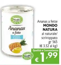 Eurospesa Ananas MONDO NATURA offerta