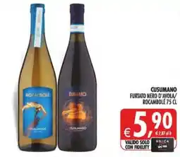 Gourmet Déco Cusumano Furtato Nero d'Avola/ Rocambolé offerta