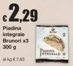 Sì con te Piadina integrale Brunori offerta