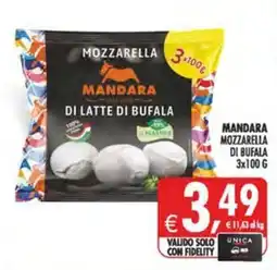 Gourmet Déco Mozzarella di latte di bufala Mandara offerta