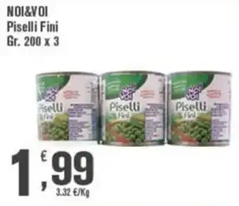 Conté Supermercati NOI&VOI Piselli Fini offerta