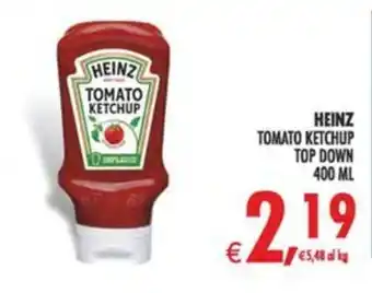 HEINZ TOMATO KETCHUP TOP DOWN