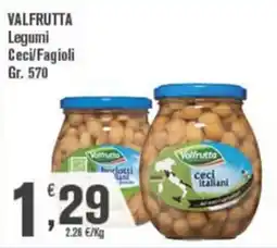 Conté Supermercati Valfrutta Ceci/Fagioli offerta