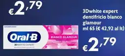 Eurospesa Oral-B 3Dwhite expert dentifricio bianco glamour offerta