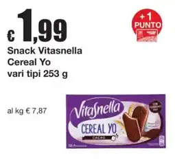 Sì con te Snack Vitasnella Cereal Yo offerta