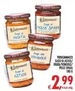 Gourmet Déco Toscanacci Sugo di Astice/Orata/Vongole/Pesce Spada offerta