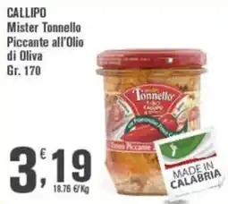 Conté Supermercati CALLIPO Mister Tonnello Piccante all'Olio di Oliva offerta