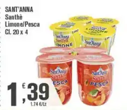 Conté Supermercati SANT'ANNA Santhè Limone/Pesca offerta