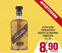 Conté Supermercati Distillerie Franciacorta Grappa di Amarone Barricata offerta