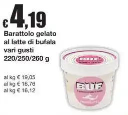 Sì con te Barattolo gelato al latte di bufala offerta