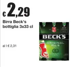 Sì con te Birra Beck's offerta